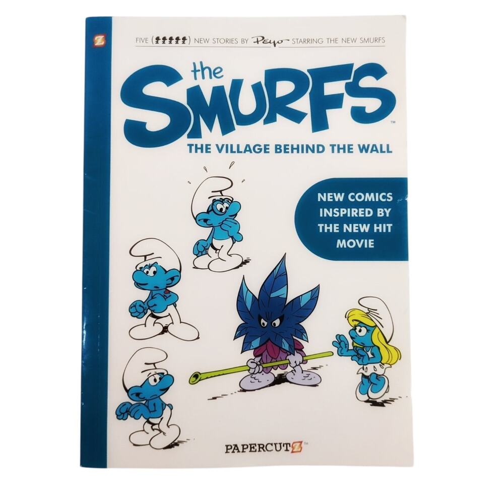 The Smurfs The Village Behind The Wall TPB Papercutz 2017 Graphic Novel Peyo